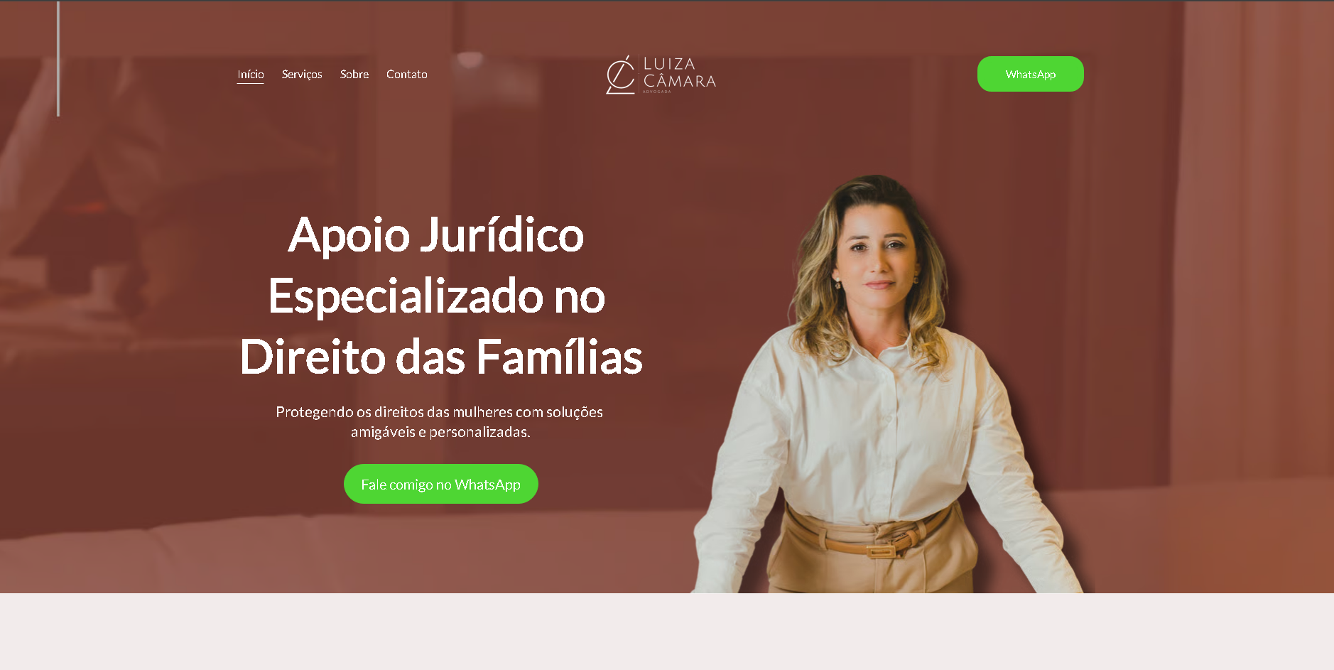 Modelo de site para profissional liberal pela LS Agência